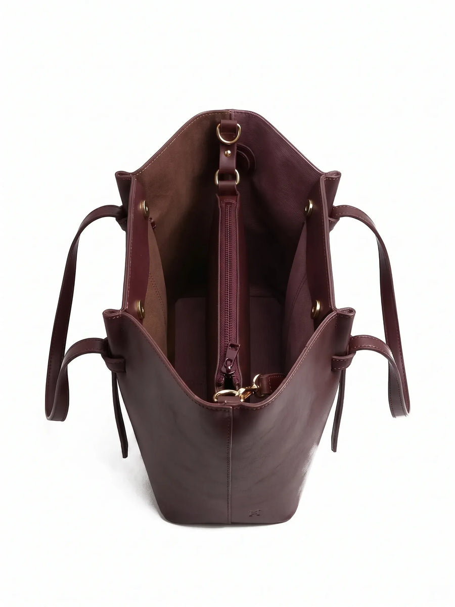COGNAC TOTE BAG