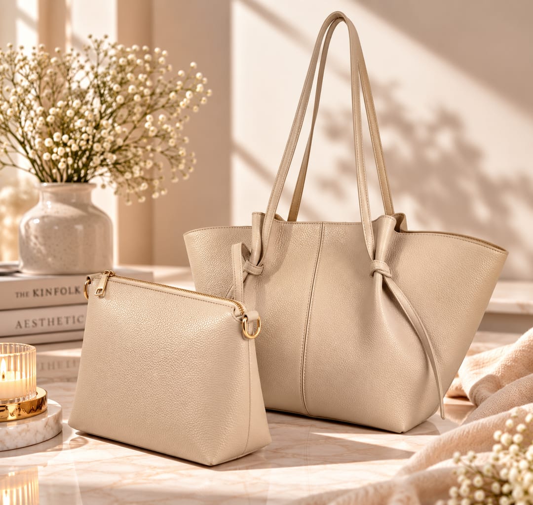 COGNAC TOTE BAG