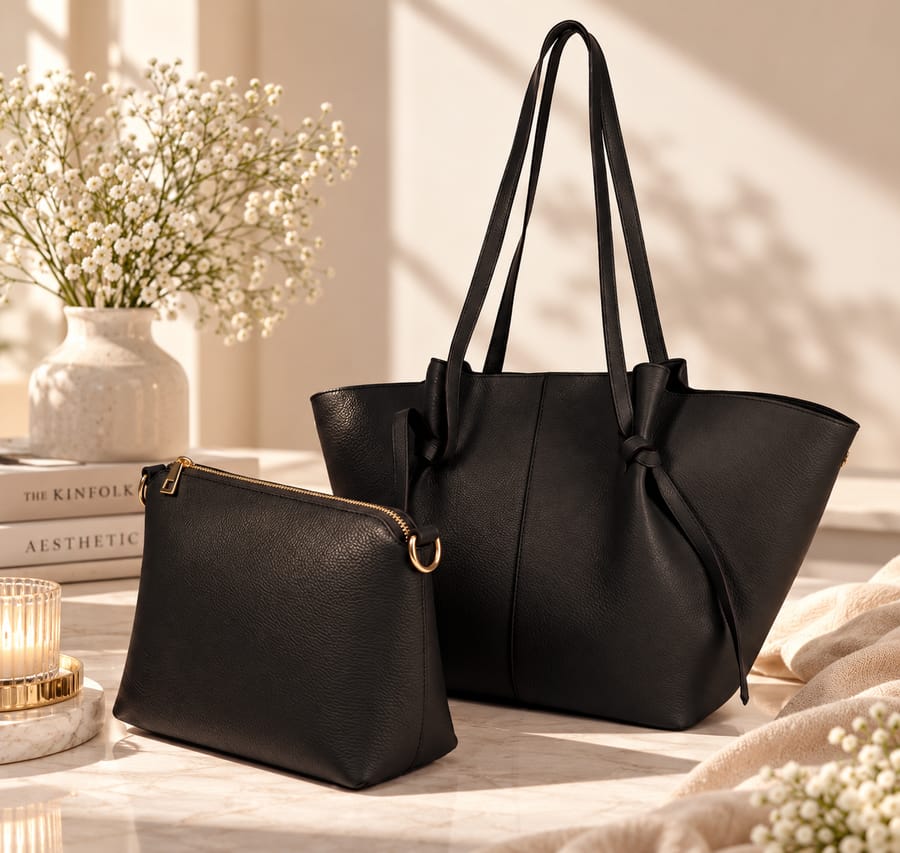 COGNAC TOTE BAG