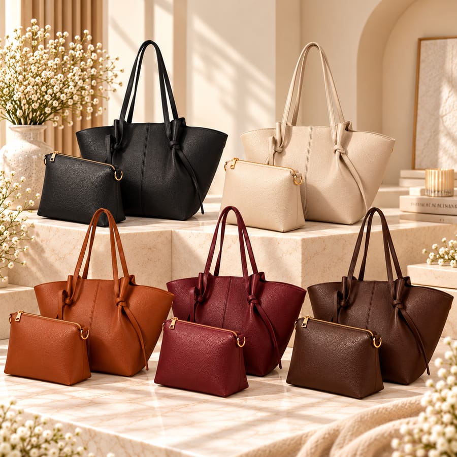 COGNAC TOTE BAG